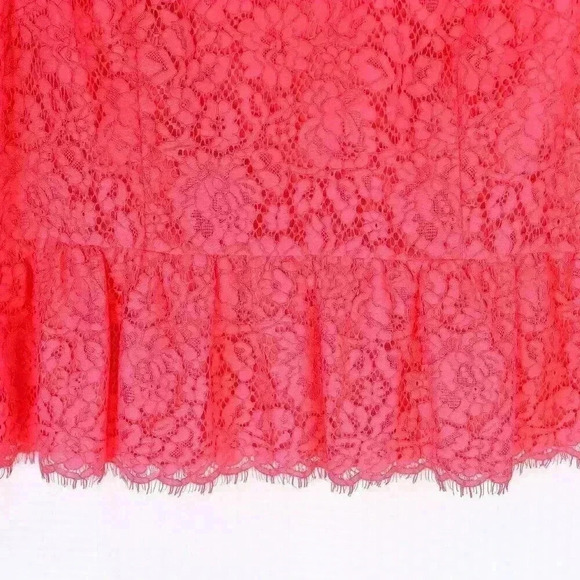 NWT RSVP by Talbots Size 18 pink sleeveless lace ruffle bottom blouse - Picture 3 of 15